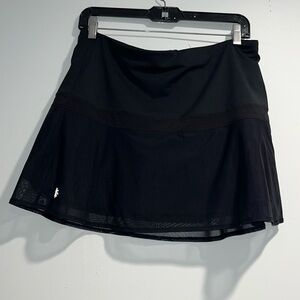 ATHLETA black mesh panel skort